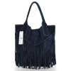 Dámská kabelka shopper bag Vittoria Gotti tmavě modrá VPOS9